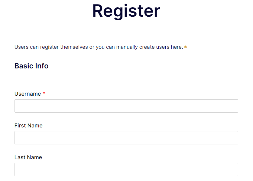 register form updated