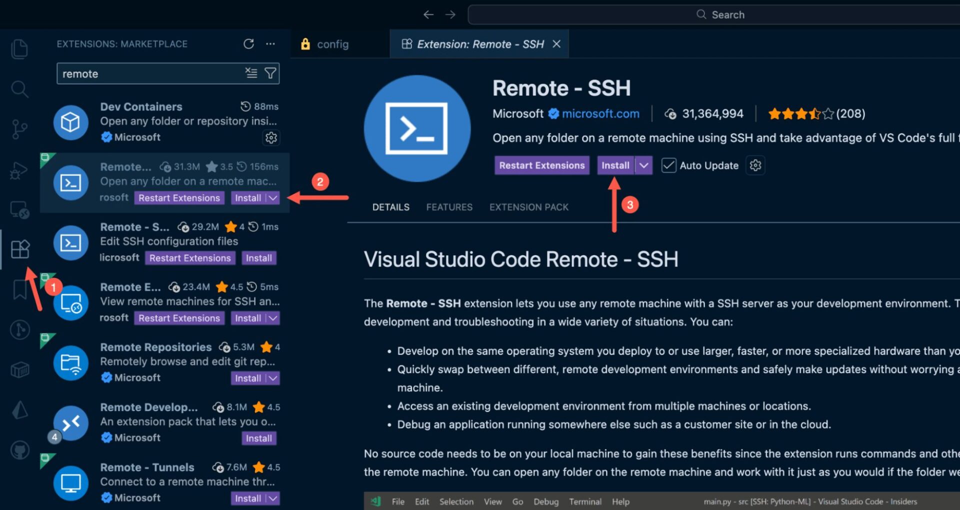 remote ssh