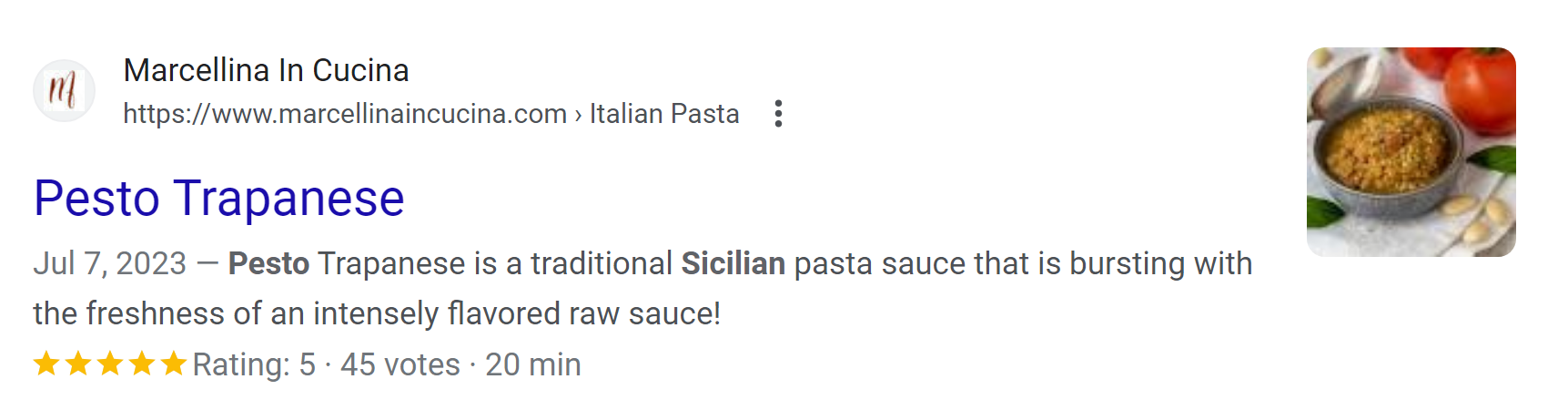 如何在WordPress中使用丰富摘要:初学者指南 3 rich snippet 1