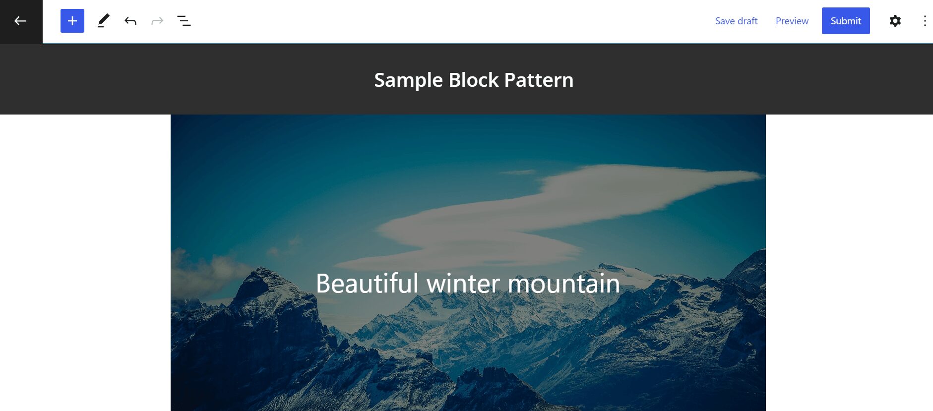 WordPress 区块模式:什么是区块模式以及如何使用它们 6 sample block pattern