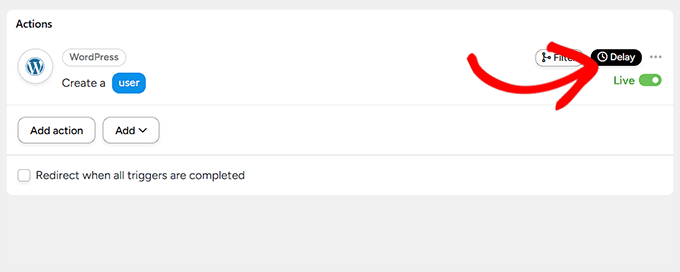 如何在 WordPress 中添加类似 n8n 的自动化功能(更简单、更便宜) 27 select delay in uncanny automator