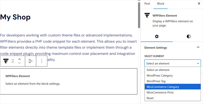 WPBeginner Spotlight 19:更智能的插件、AI 创新与 WordPress 的未来 14 select filtering element