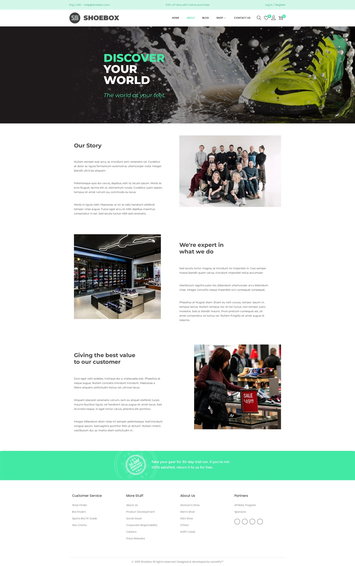 Shoebox – Shoe Store Shoe Store 02 About