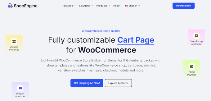 7个最佳WooCommerce滑动侧边购物车插件(我测试了13个) 9 shopengine home