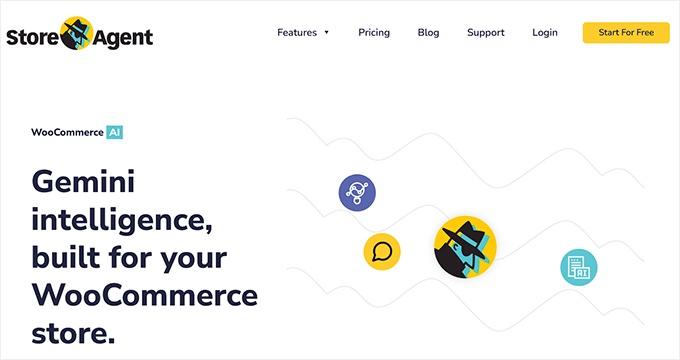 在WooCommerce中使用AI的5种方法(节省时间并赚钱) 5 storeagent website