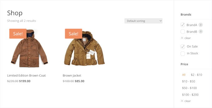 themify woocommercefilter brand