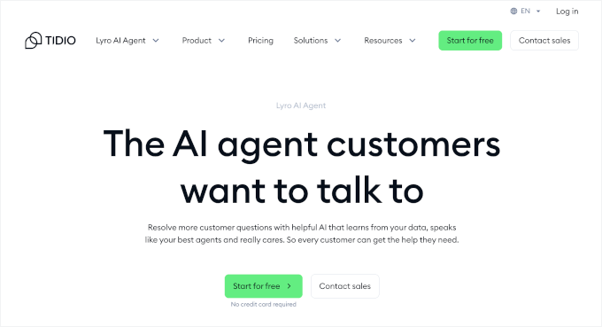 8个最佳WhatsApp WordPress插件(我全部测试了一遍) 18 tidio homepage