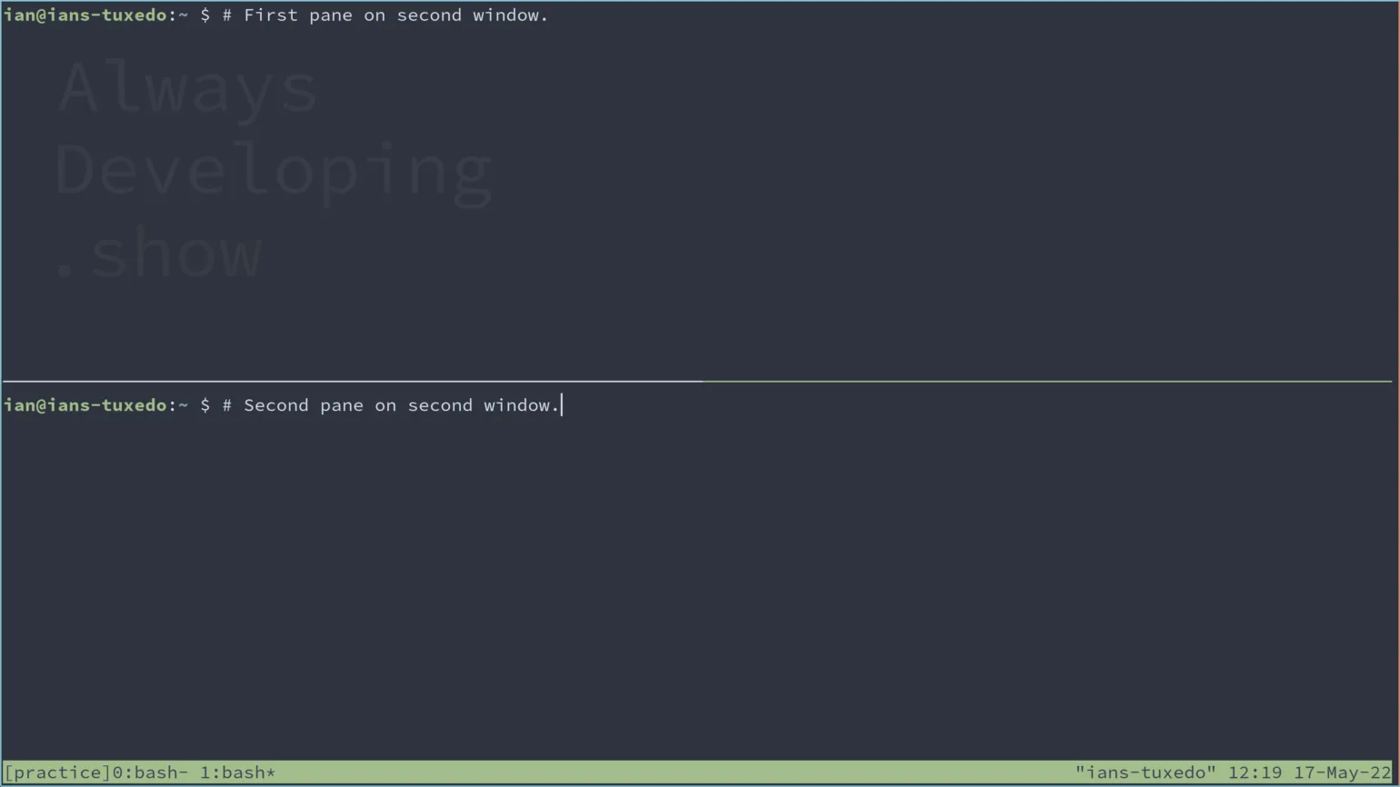 tmux active window selected 1540x866 3