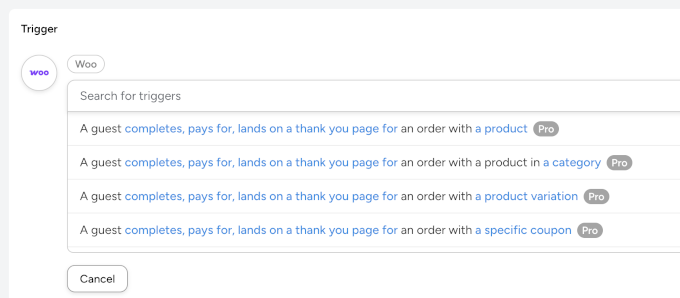 在WooCommerce中使用AI的5种方法(节省时间并赚钱) 9 uncanny automator action