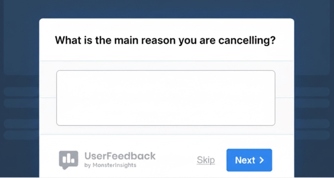 userfeedback exit survey