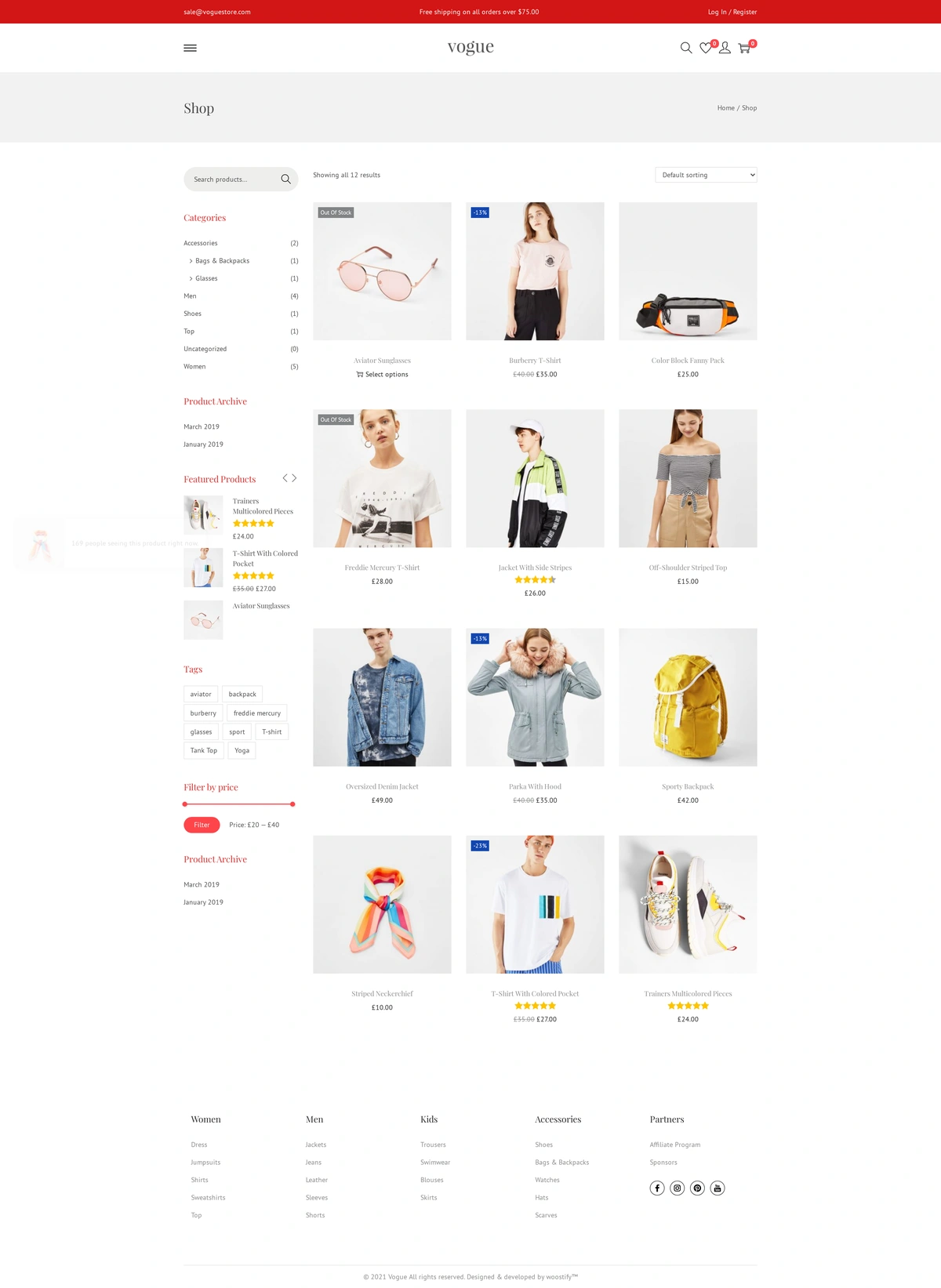 Vogue – A Minimal Fashion Shop A Minimal Fashion Shop 04 Shop