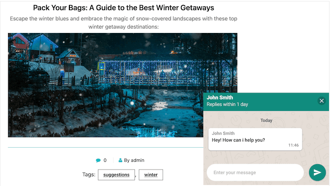 8个最佳WhatsApp WordPress插件(我全部测试了一遍) 22 whatsapp chat widget