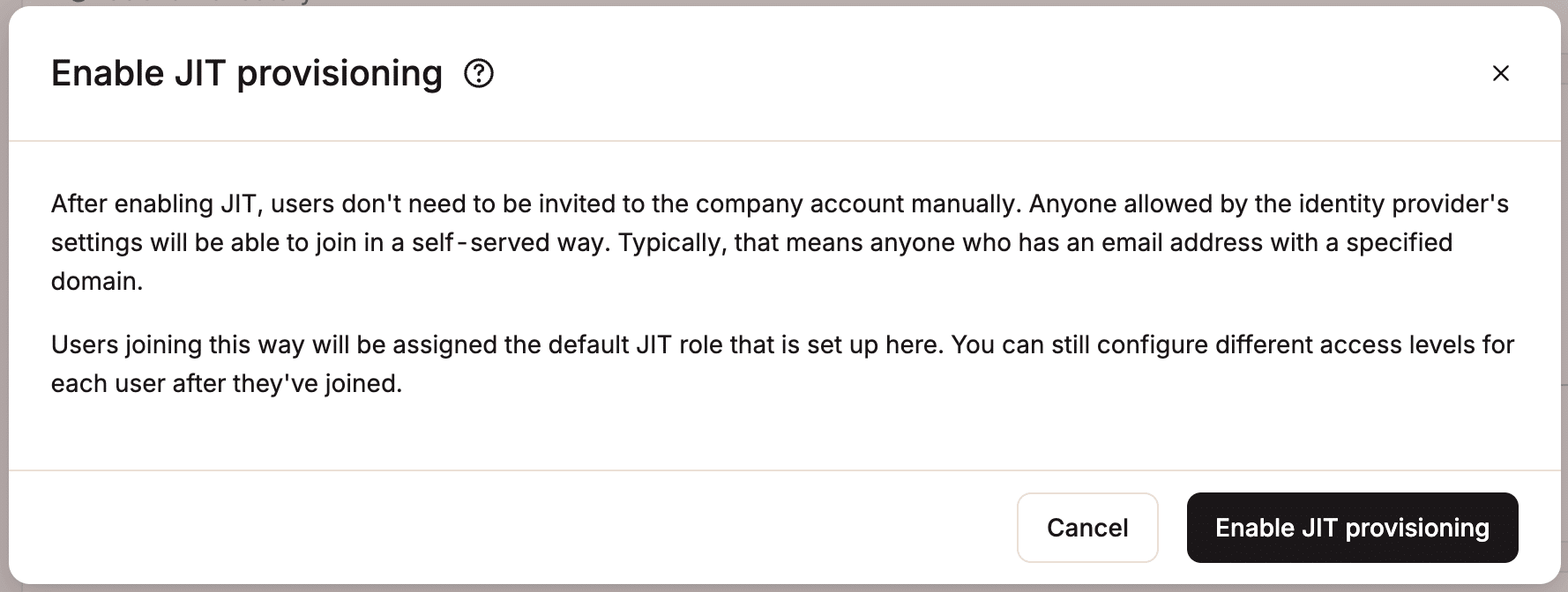 Kinsta SAML SSO 已到来:更快、更安全地扩展您的代理业务 6 wordpress sso jit enable 1