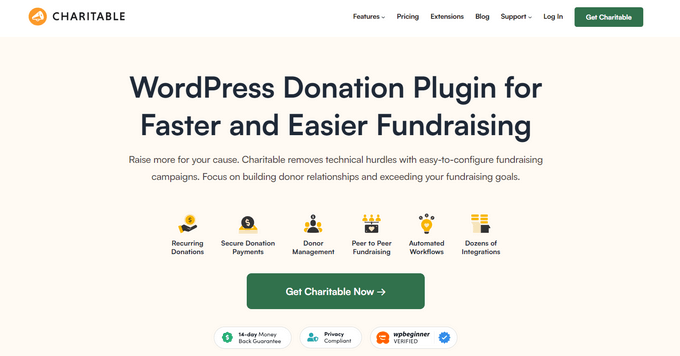 wp charitable crowdfunding