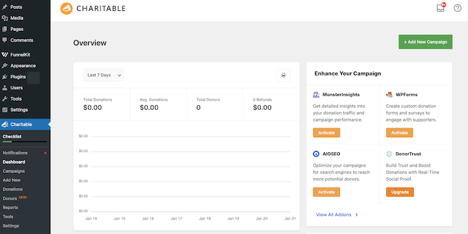 wp charitable wordpress